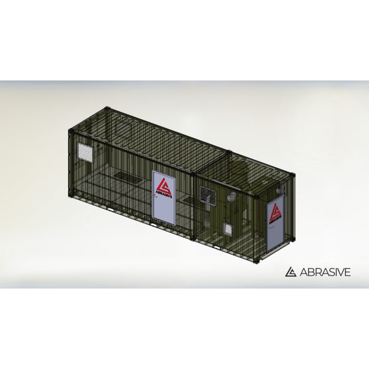 Mobilna komora do śrutowania - kontener morski
