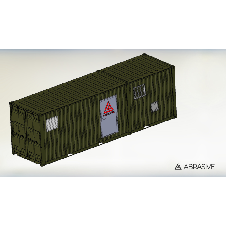 Mobilna komora do śrutowania - kontener morski