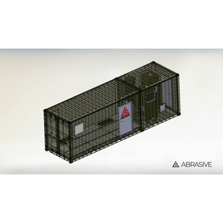 Mobilna komora do śrutowania - kontener morski