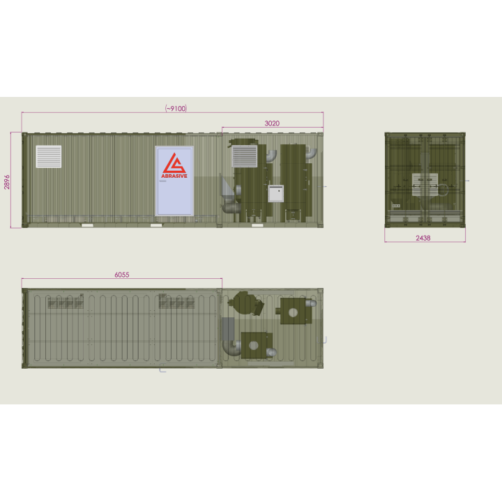 Mobile Shot Blasting Chamber Based on Sandwich Panels