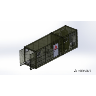 Mobile Shot Blasting Chamber Based on Sandwich Panels