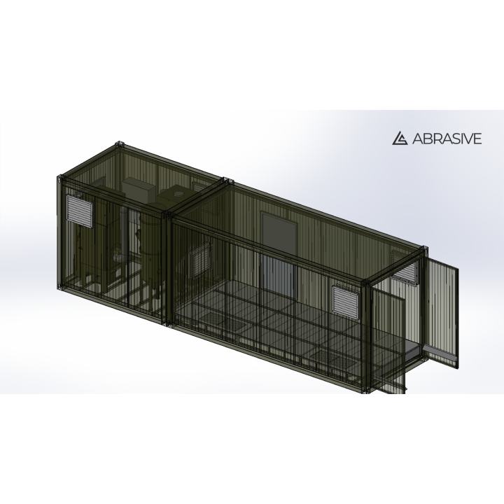 Mobile Shot Blasting Chamber Based on Sandwich Panels