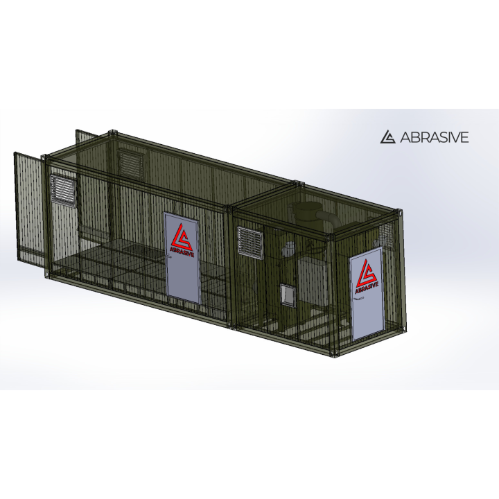 Mobile Shot Blasting Chamber Based on Sandwich Panels