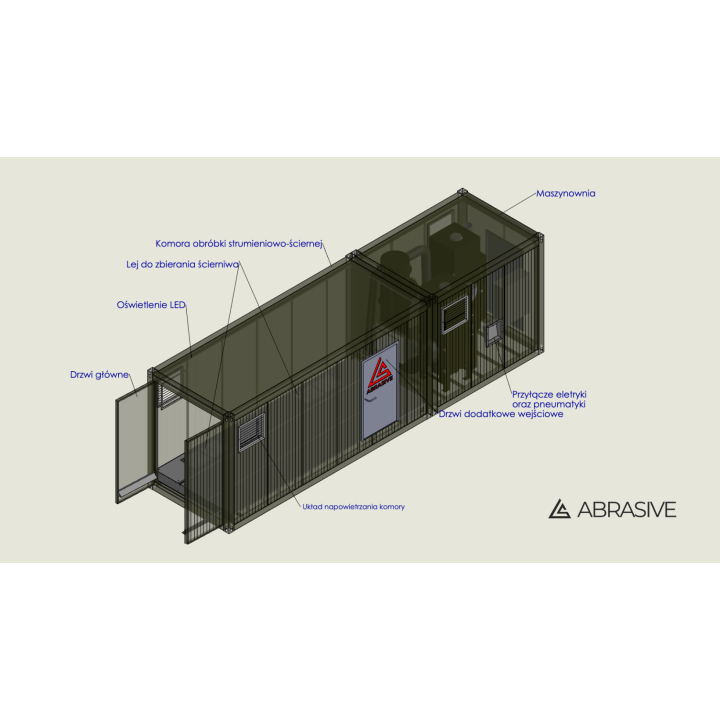 Mobile Shot Blasting Chamber Based on Sandwich Panels