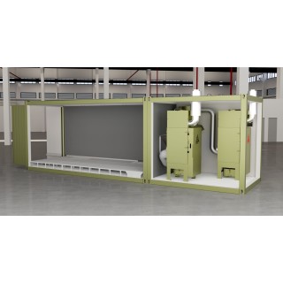 Mobile Shot Blasting Chamber Based on Sandwich Panels