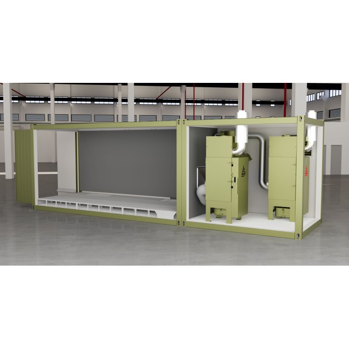 Mobile Shot Blasting Chamber Based on Sandwich Panels